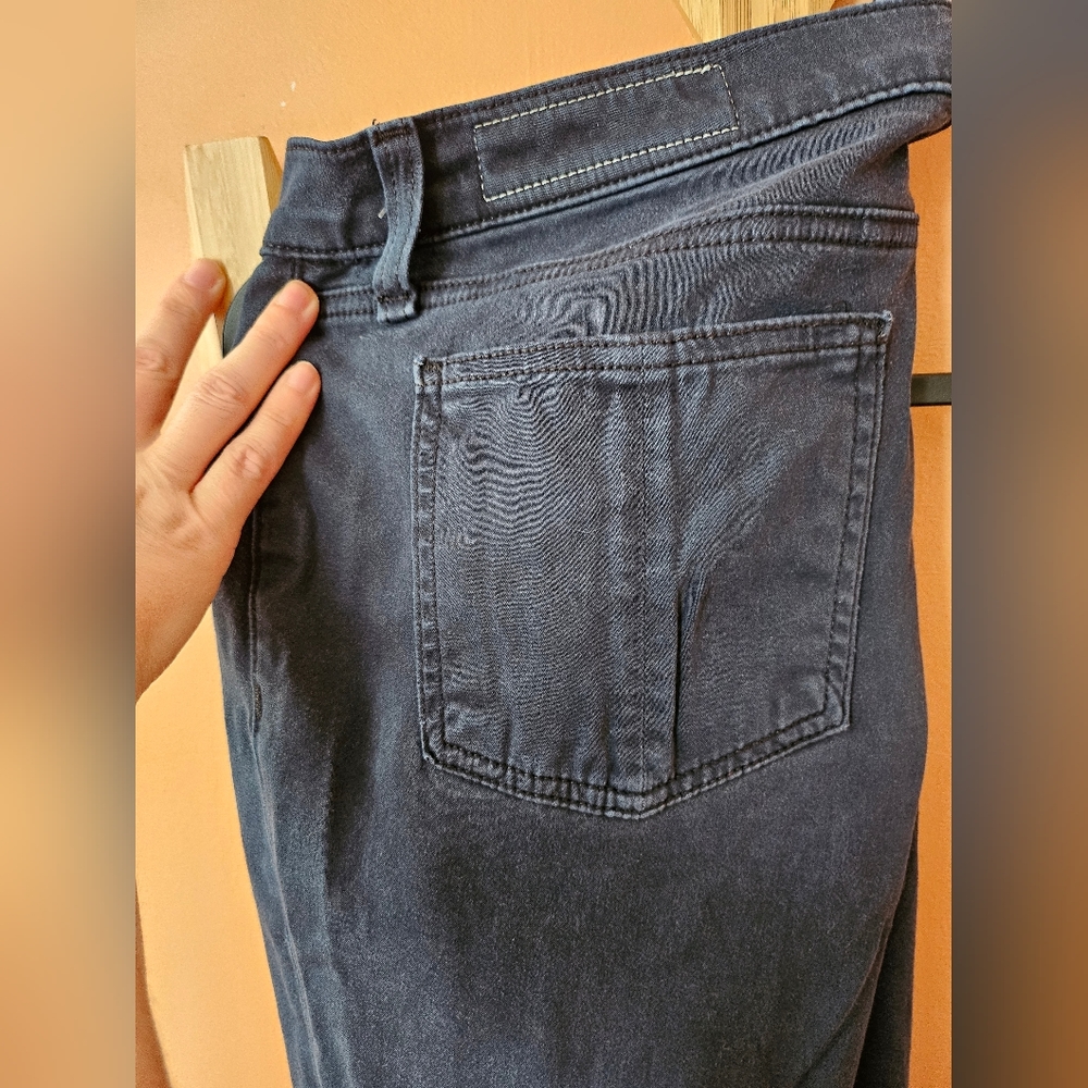 Rag and bone skinny plush black blue jean super soft cute sz 31 women's